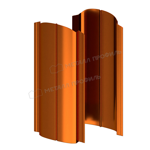 Мы предлагаем заказать Штакетник металлический МЕТАЛЛ ПРОФИЛЬ ELLIPSE-O 19х126 (AGNETA-20-Copper\Copper-0.5) по приемлемой цене.